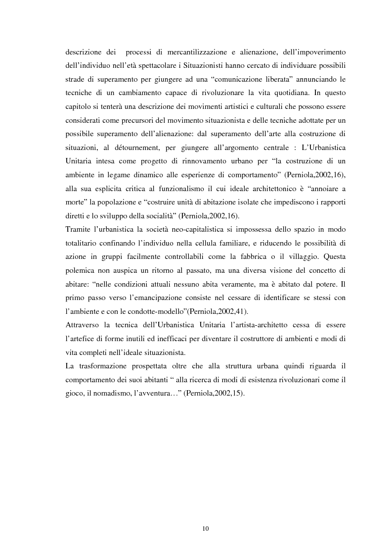 Anteprima della tesi: Situazionismo e critica urbana: esperienze di partecipazione sociale sul territorio, Pagina 6