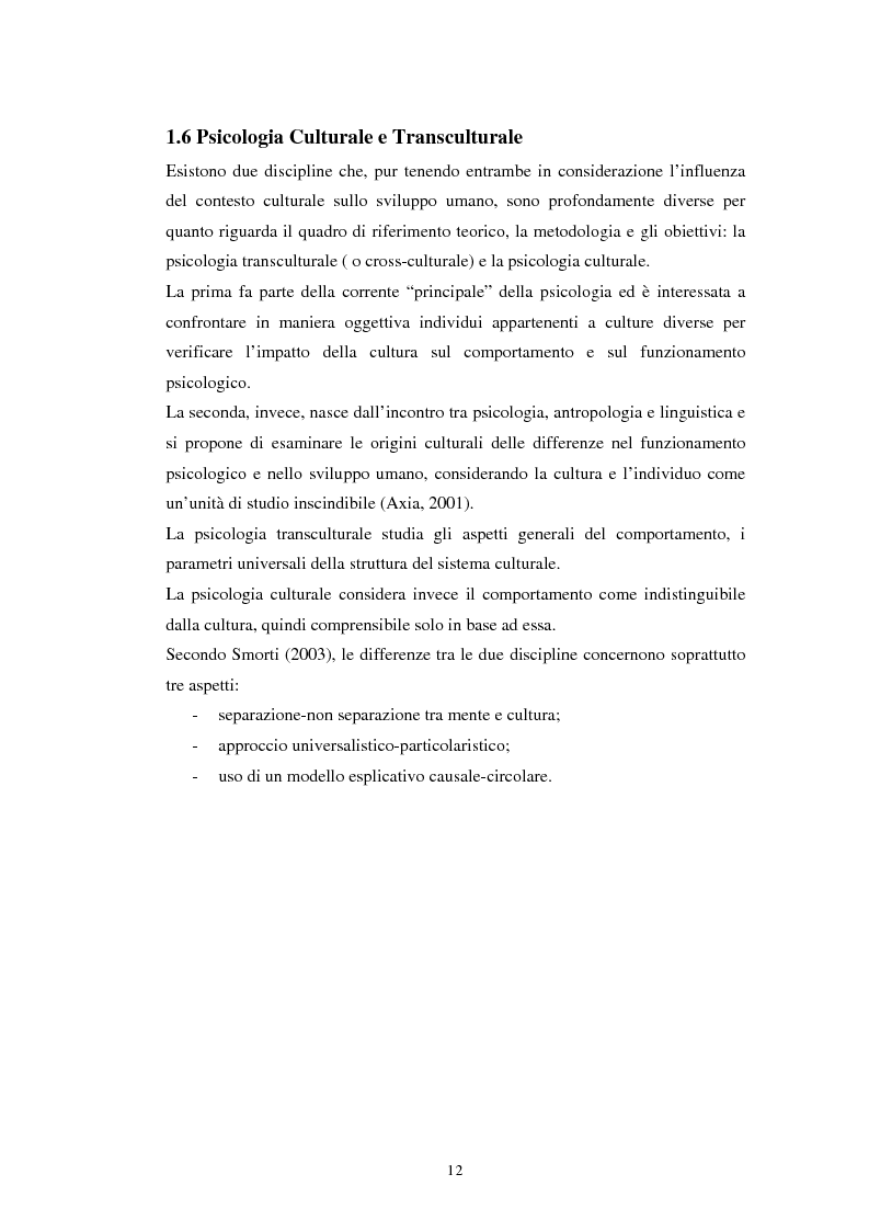 Anteprima della tesi: Emozioni e cultura nelle idee di insegnanti di scuola materna italiane e spagnole, Pagina 12