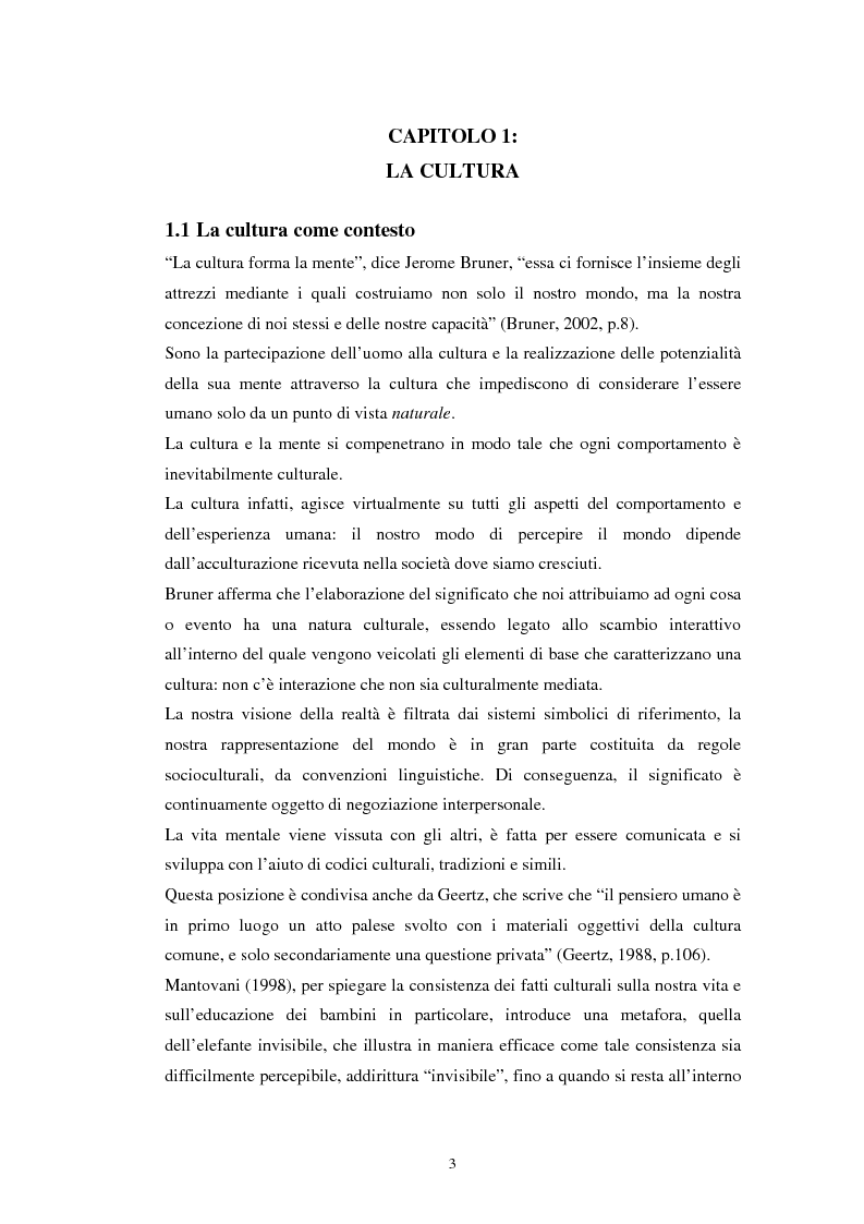Anteprima della tesi: Emozioni e cultura nelle idee di insegnanti di scuola materna italiane e spagnole, Pagina 3
