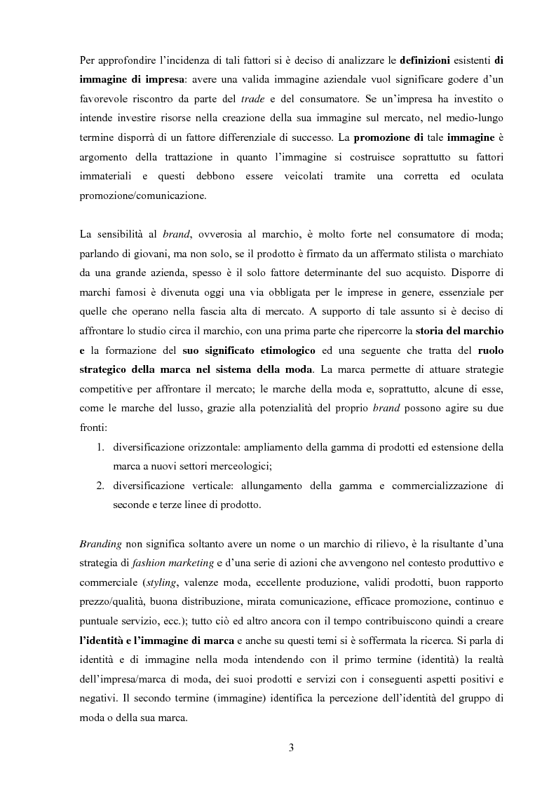 Anteprima della tesi: Moda tra immagine ed identità, Pagina 2