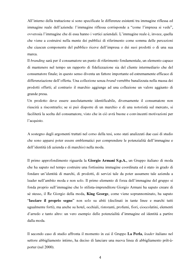 Anteprima della tesi: Moda tra immagine ed identità, Pagina 3