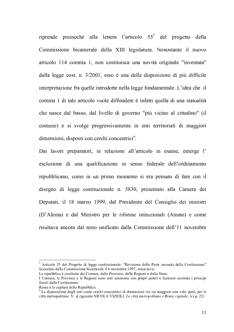 Anteprima della tesi: Il potere statutario degli enti locali alla luce delle novità introdotte dalla riforma del Titolo V della Costituzione., Pagina 9