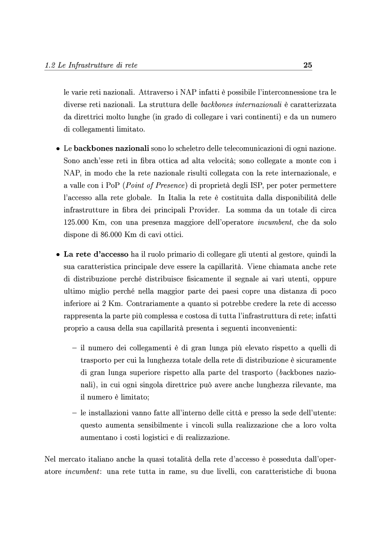Anteprima della tesi: Le Strategie competitive degli ISP nel BroadBand nella fase di consolidamento del mercato. Un'analisi di scenario, Pagina 14