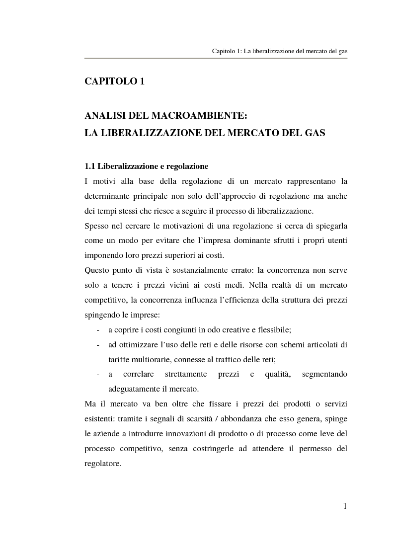Anteprima della tesi: Analisi strategica di un ente di public utilities: Il caso Italgas Più, Pagina 4