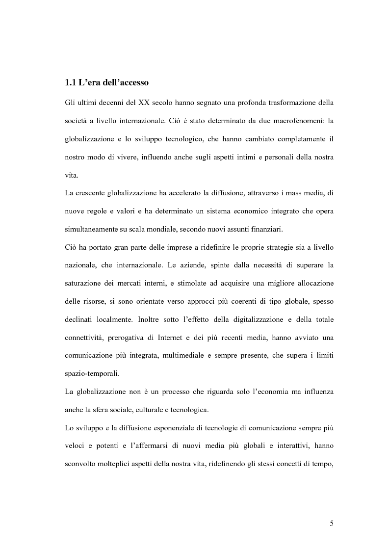 Anteprima della tesi: Nuove forme di comunicazione pubblicitaria su mezzi non tradizionali, Pagina 2