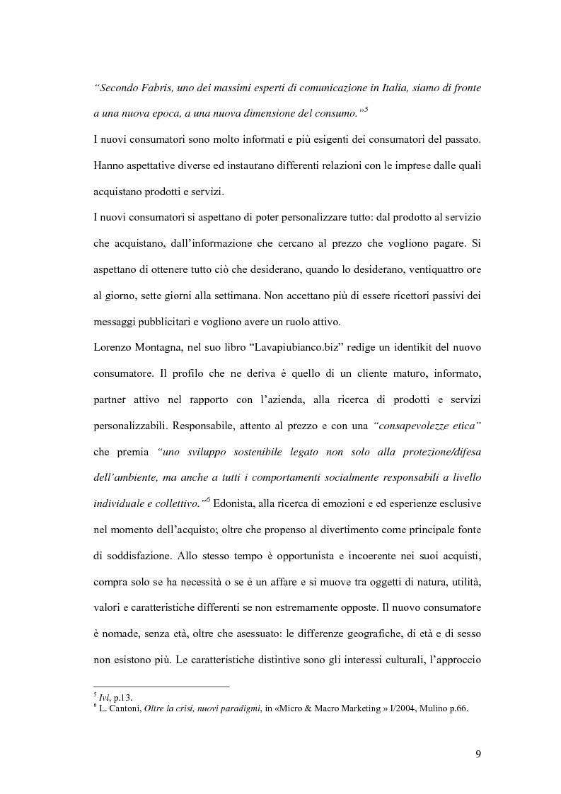 Anteprima della tesi: Nuove forme di comunicazione pubblicitaria su mezzi non tradizionali, Pagina 6