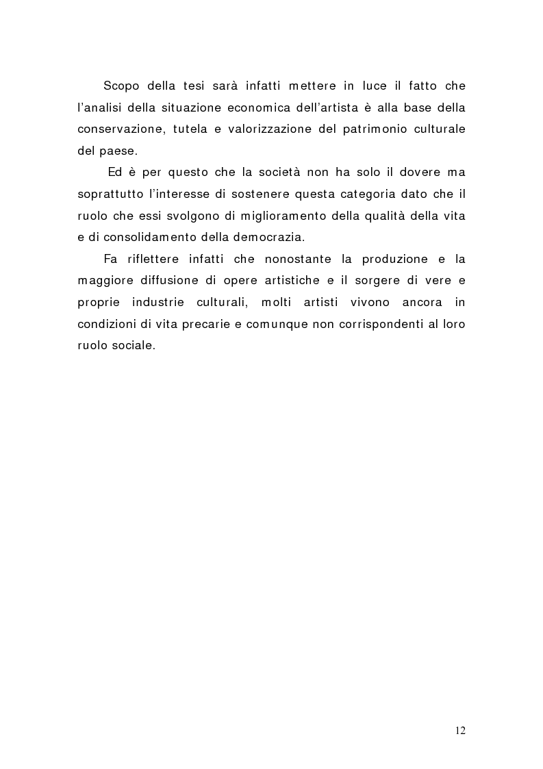 Anteprima della tesi: Artisti e mercati del lavoro: dinamiche occupazionali, Pagina 8