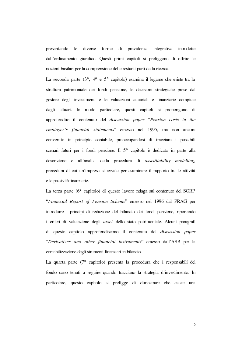 Anteprima della tesi: Gestione ed equilibri finanziari dei fondi pensione: il caso inglese, Pagina 2