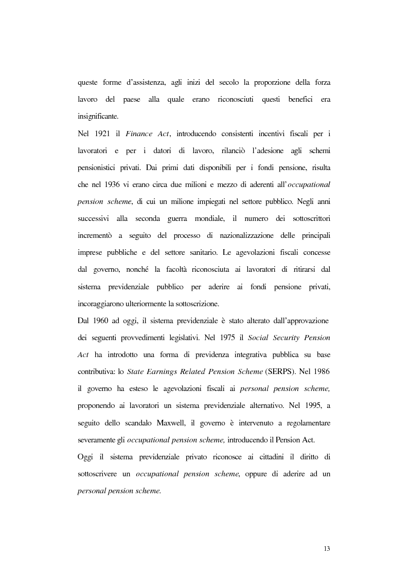 Anteprima della tesi: Gestione ed equilibri finanziari dei fondi pensione: il caso inglese, Pagina 9
