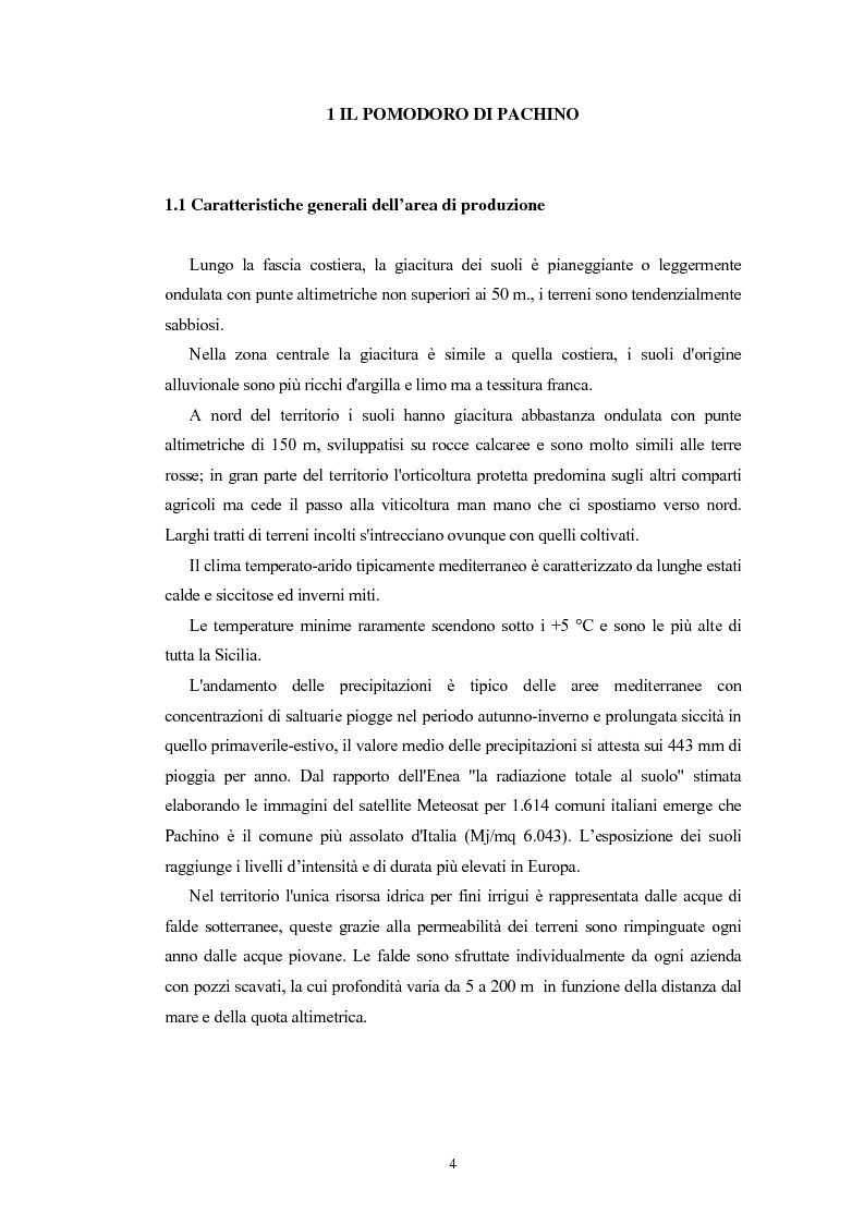 Anteprima della tesi: L'Indicazione Geografica Protetta ''Pomodoro di Pachino'', Pagina 3