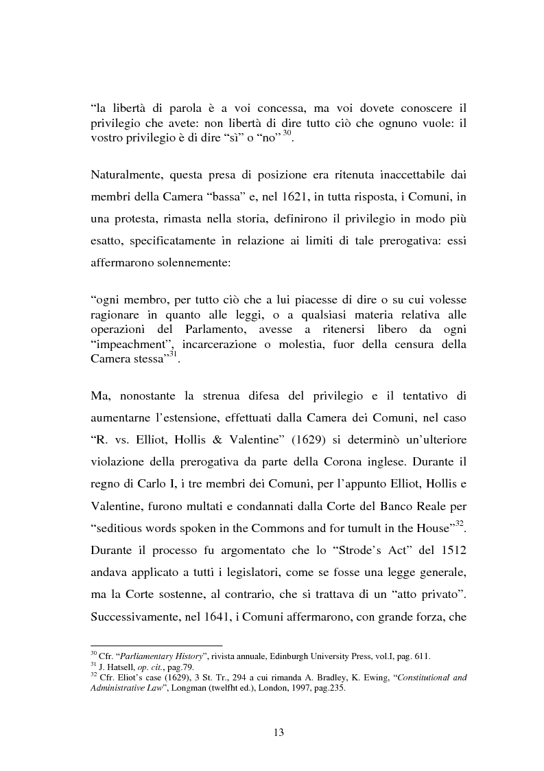 Anteprima della tesi: Le immunità parlamentari nei paesi dell'Unione Europea, Pagina 10