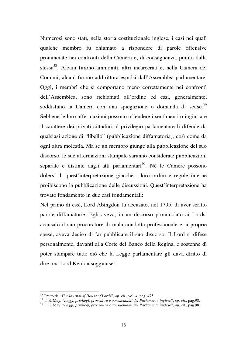 Anteprima della tesi: Le immunità parlamentari nei paesi dell'Unione Europea, Pagina 13