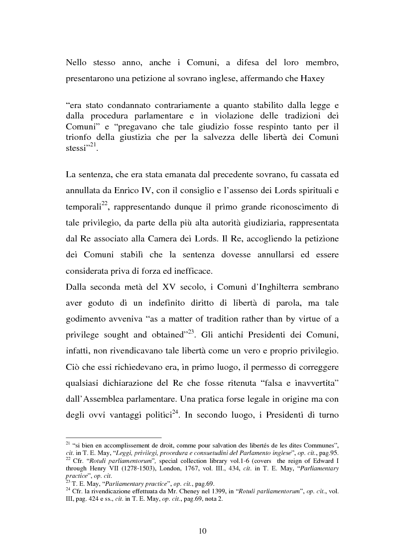 Anteprima della tesi: Le immunità parlamentari nei paesi dell'Unione Europea, Pagina 7