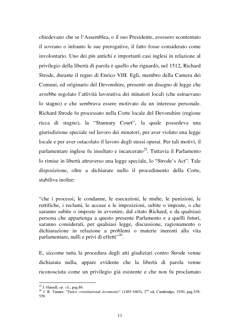 Anteprima della tesi: Le immunità parlamentari nei paesi dell'Unione Europea, Pagina 8