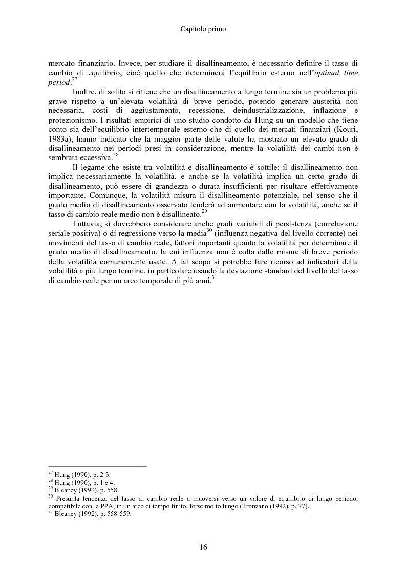 Anteprima della tesi: Volatilità dei tassi di cambio e regolamentazione dei movimenti internazionali di capitali, Pagina 11