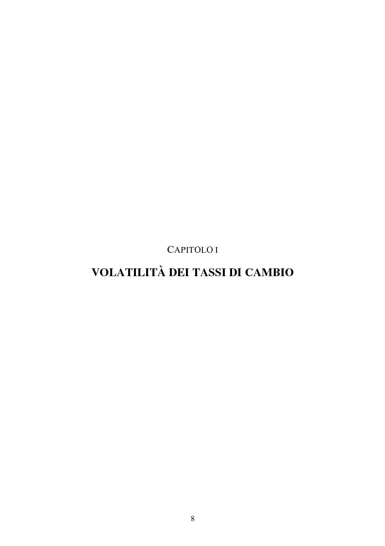Anteprima della tesi: Volatilità dei tassi di cambio e regolamentazione dei movimenti internazionali di capitali, Pagina 3