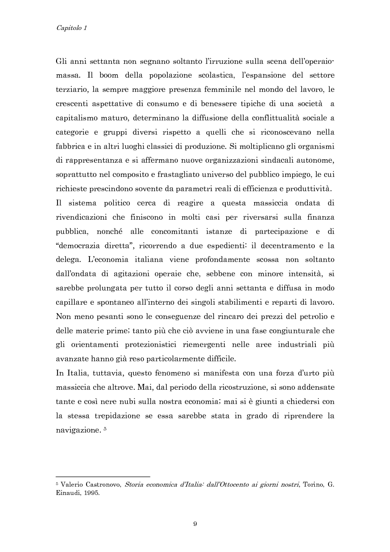 Anteprima della tesi: Crisi economica, strategie aziendali e comunicative: il caso Barilla (1973-1985), Pagina 12
