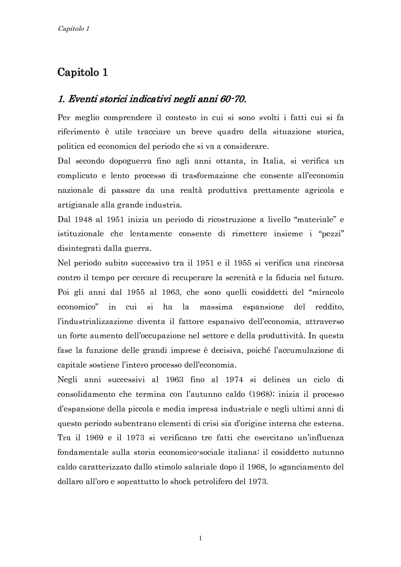 Anteprima della tesi: Crisi economica, strategie aziendali e comunicative: il caso Barilla (1973-1985), Pagina 4