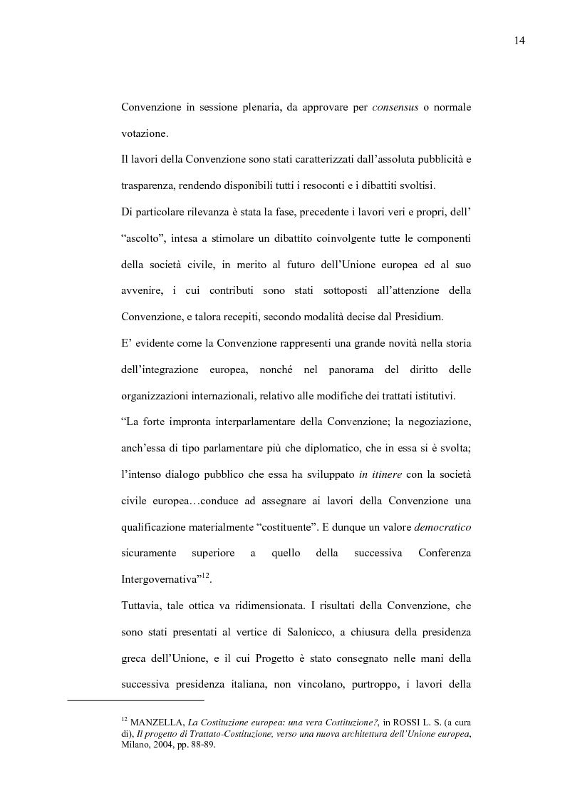 Anteprima della tesi: La Costituzione Europea tra Diritto Internazionale e Potere Costituente, Pagina 10