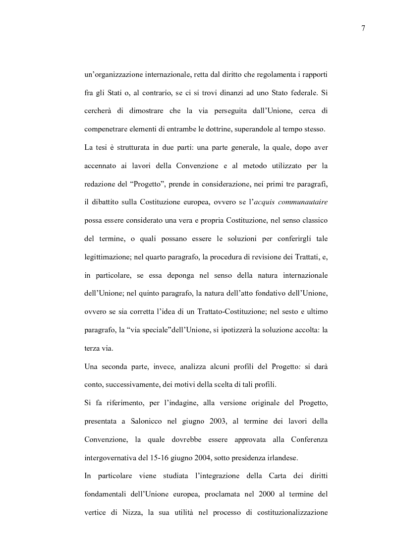 Anteprima della tesi: La Costituzione Europea tra Diritto Internazionale e Potere Costituente, Pagina 3