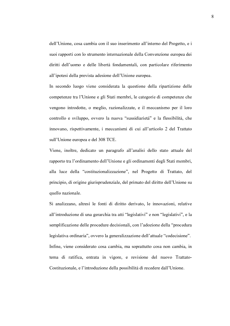 Anteprima della tesi: La Costituzione Europea tra Diritto Internazionale e Potere Costituente, Pagina 4