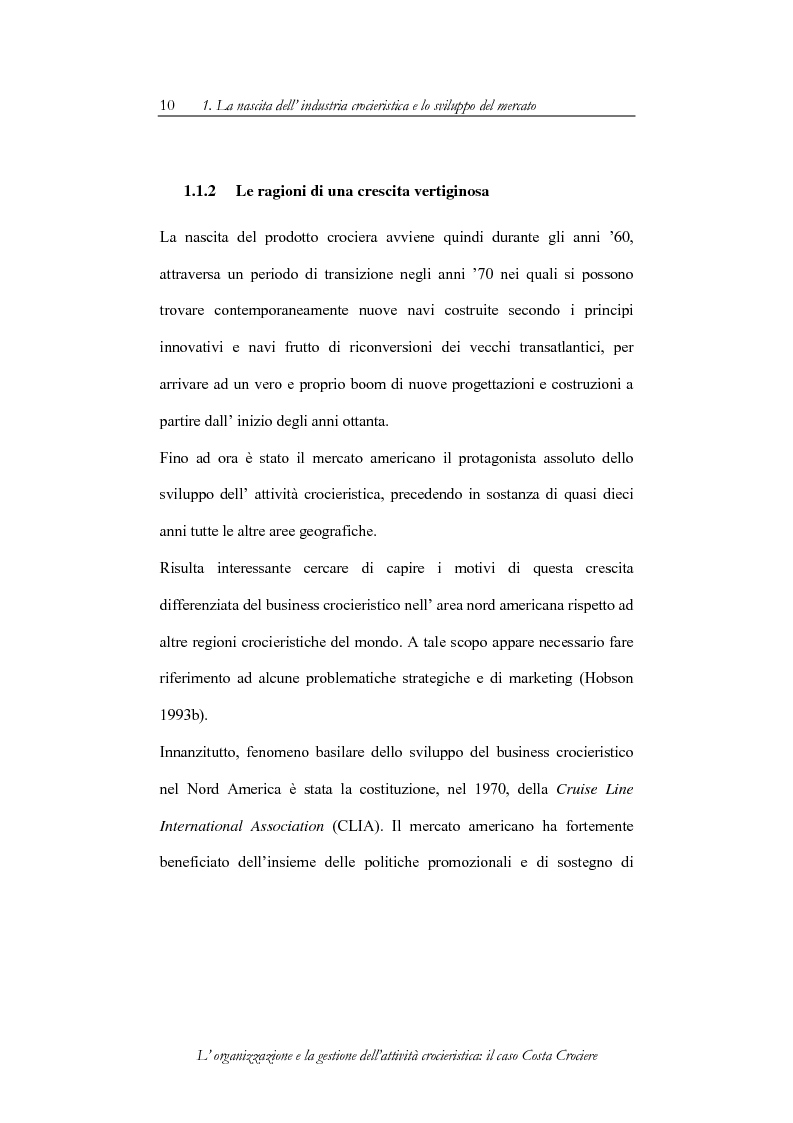 Anteprima della tesi: L'organizzazione e la gestione dell'attività crocieristica: il caso Costa Crociere, Pagina 10