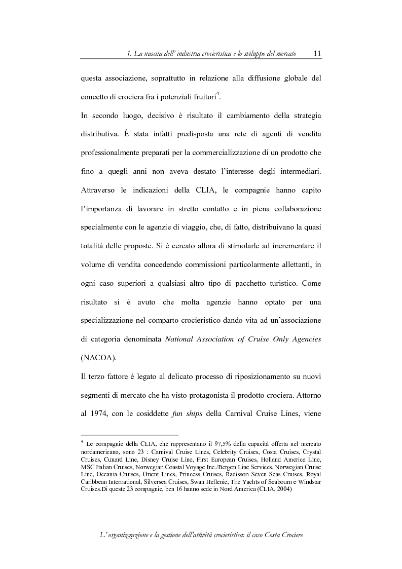 Anteprima della tesi: L'organizzazione e la gestione dell'attività crocieristica: il caso Costa Crociere, Pagina 11