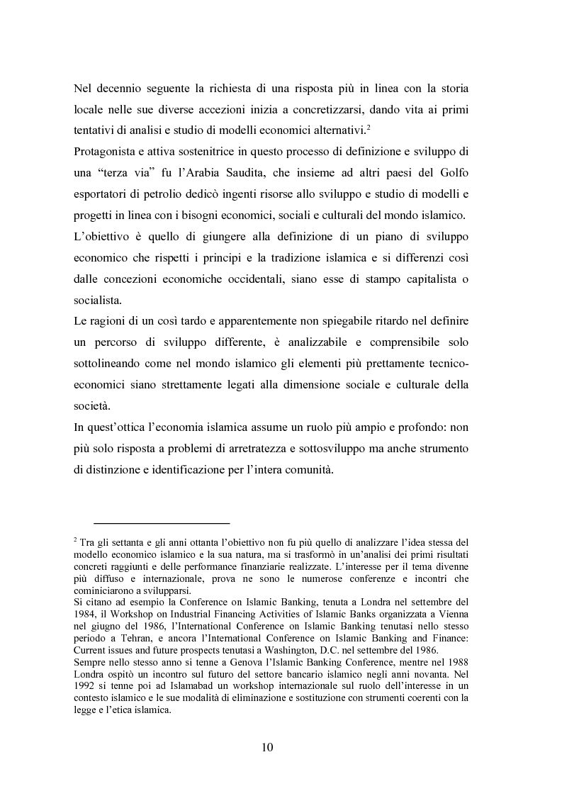 Anteprima della tesi: Il modello economico islamico Aspetti socio-economici ed etici, Pagina 10