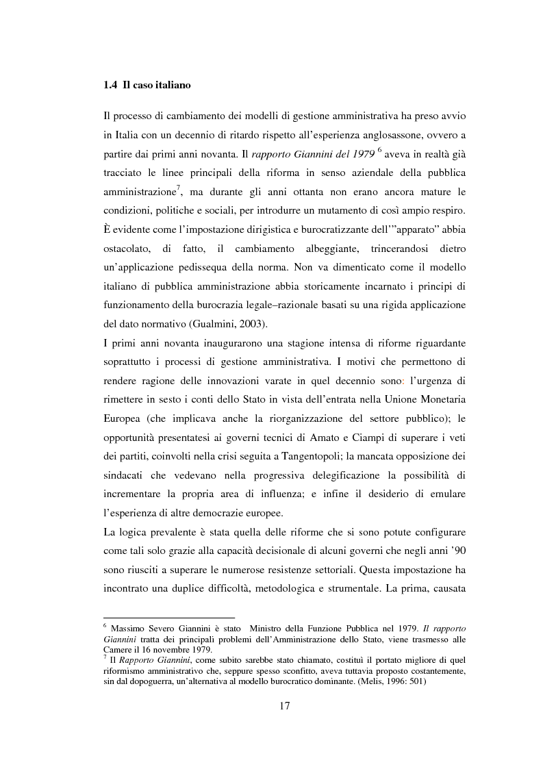 Anteprima della tesi: Semplificazione e partecipazione nella pubblica amministrazione. L'esperienza della A.S.L. di Cremona, Pagina 13