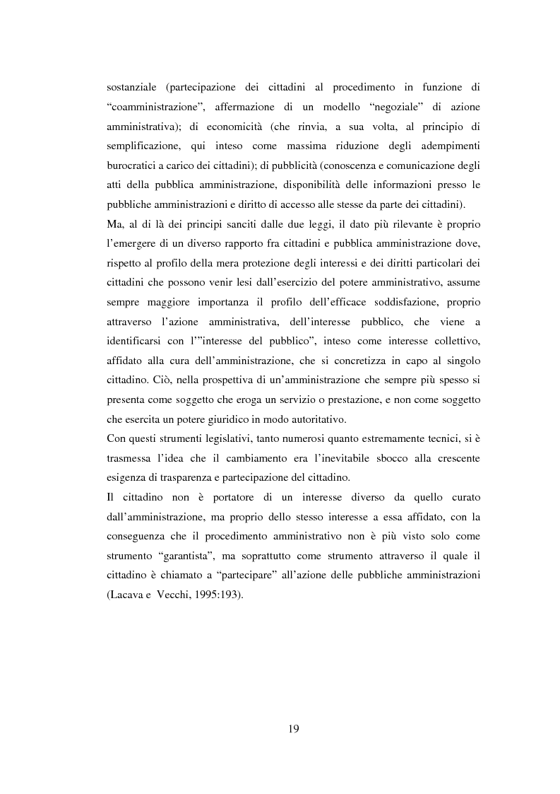 Anteprima della tesi: Semplificazione e partecipazione nella pubblica amministrazione. L'esperienza della A.S.L. di Cremona, Pagina 15