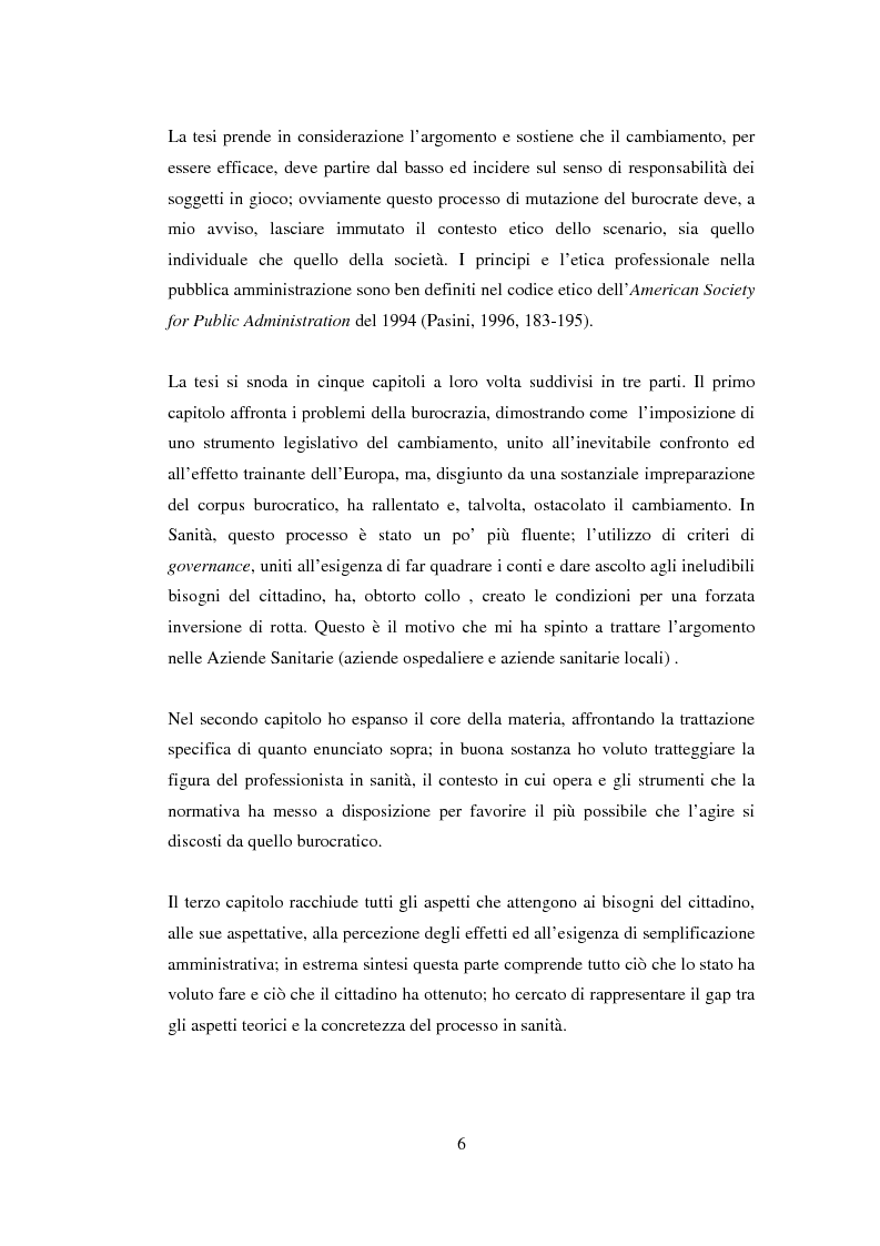 Anteprima della tesi: Semplificazione e partecipazione nella pubblica amministrazione. L'esperienza della A.S.L. di Cremona, Pagina 2