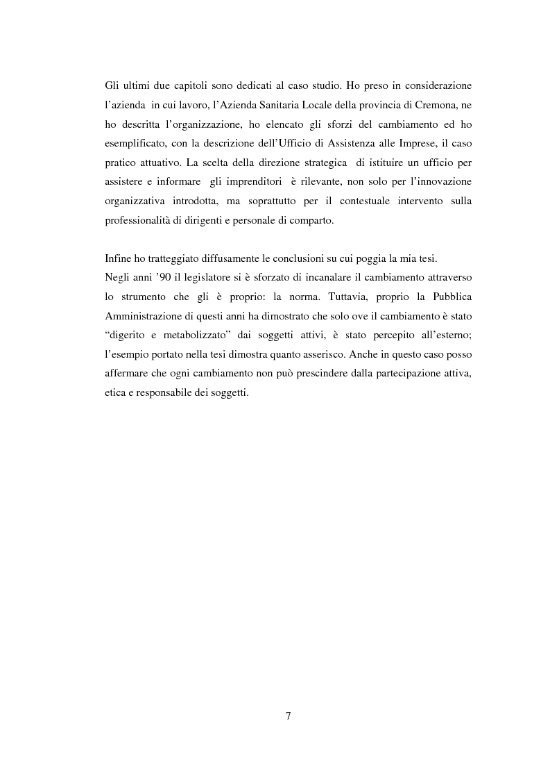 Anteprima della tesi: Semplificazione e partecipazione nella pubblica amministrazione. L'esperienza della A.S.L. di Cremona, Pagina 3