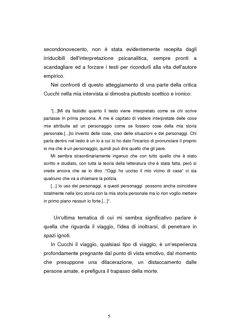 Anteprima della tesi: Sguardi e oggetti nell'opera di Maurizio Cucchi, Pagina 5