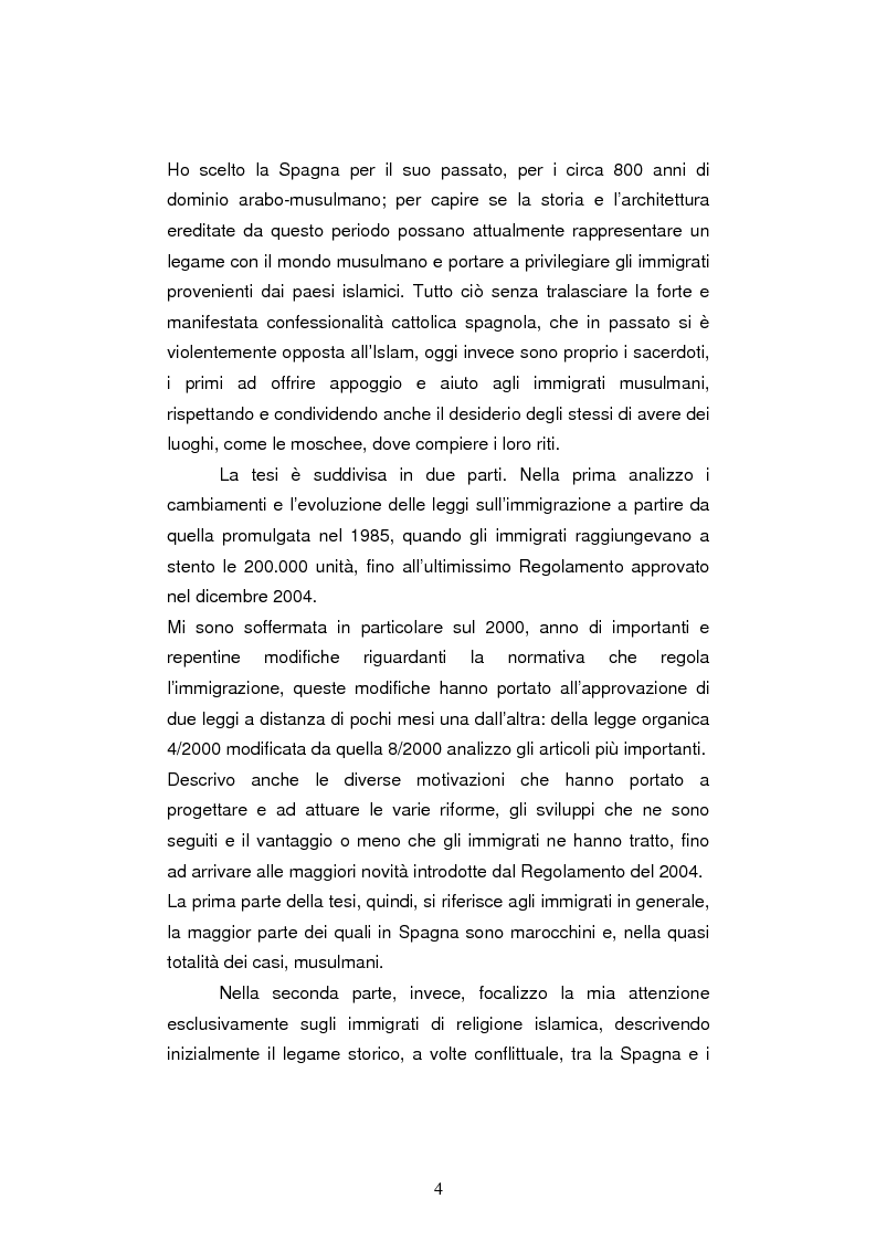 Anteprima della tesi: Le leggi sull'immigrazione e l'integrazione dei musulmani in spagna nella seconda metà del XX secolo, Pagina 2