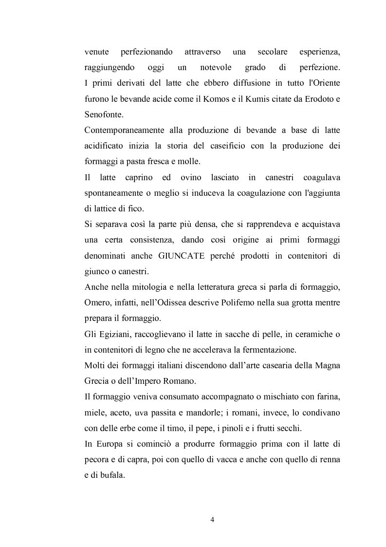 Anteprima della tesi: Studio per il miglioramento del caciocavallo di Vastogirardi, Pagina 2