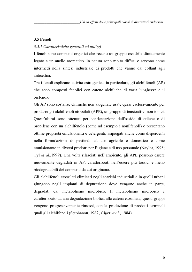 Anteprima della tesi: Alchilfenoli e metalli pesanti ad attività endocrino-mometica: possibili interazioni, Pagina 10