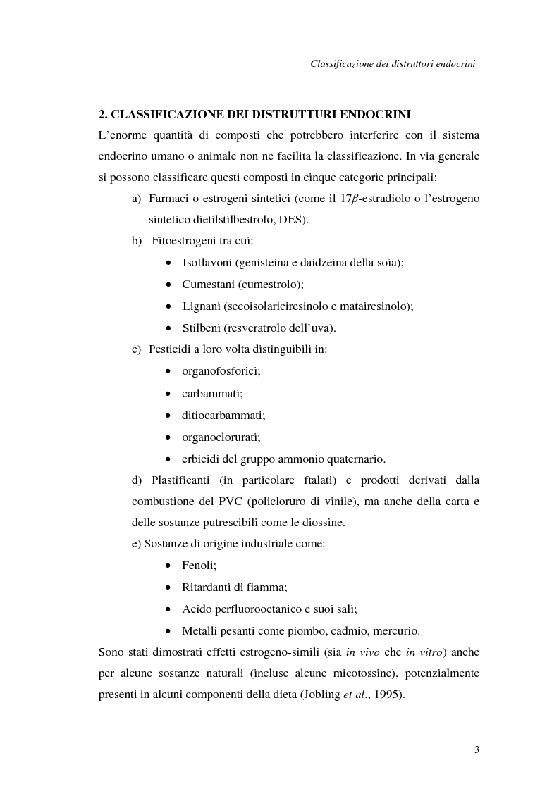 Anteprima della tesi: Alchilfenoli e metalli pesanti ad attività endocrino-mometica: possibili interazioni, Pagina 3