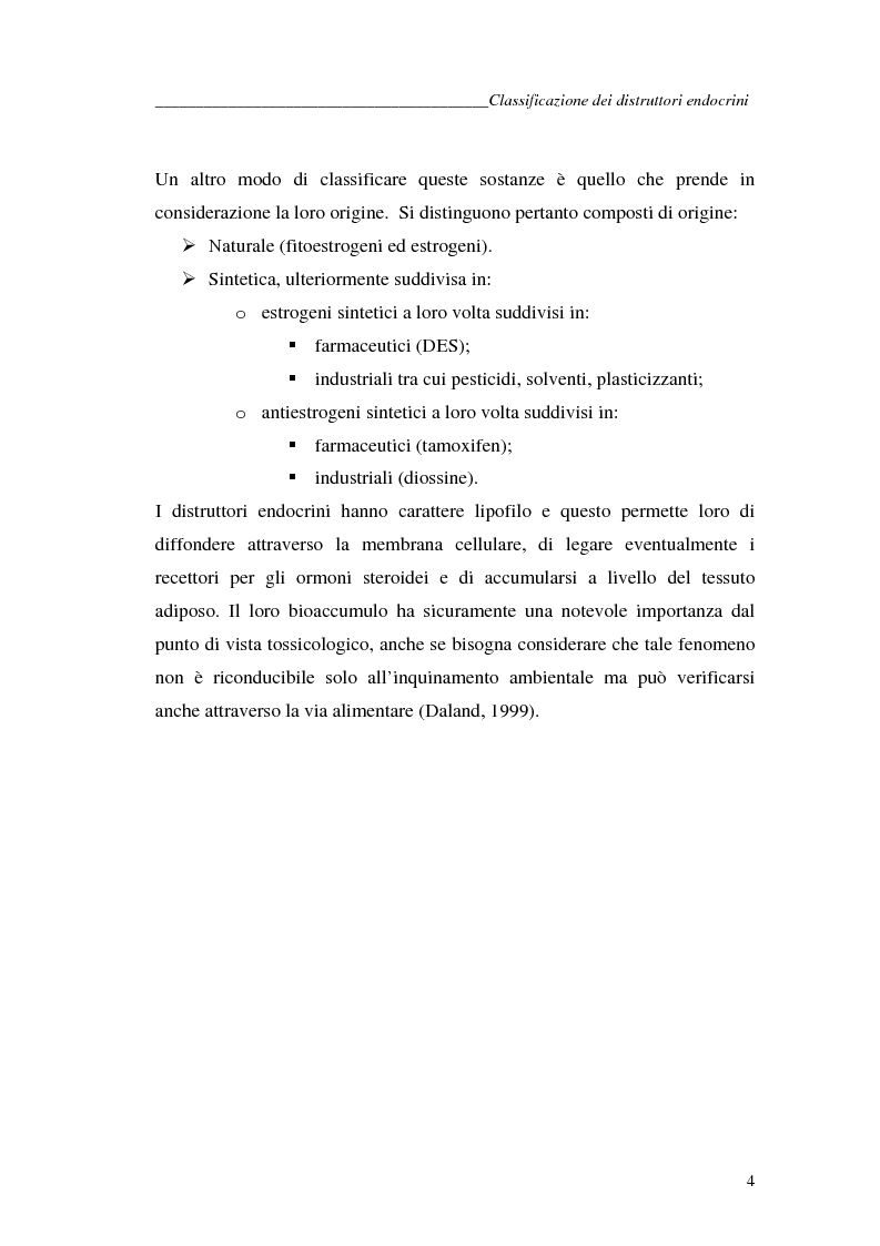Anteprima della tesi: Alchilfenoli e metalli pesanti ad attività endocrino-mometica: possibili interazioni, Pagina 4