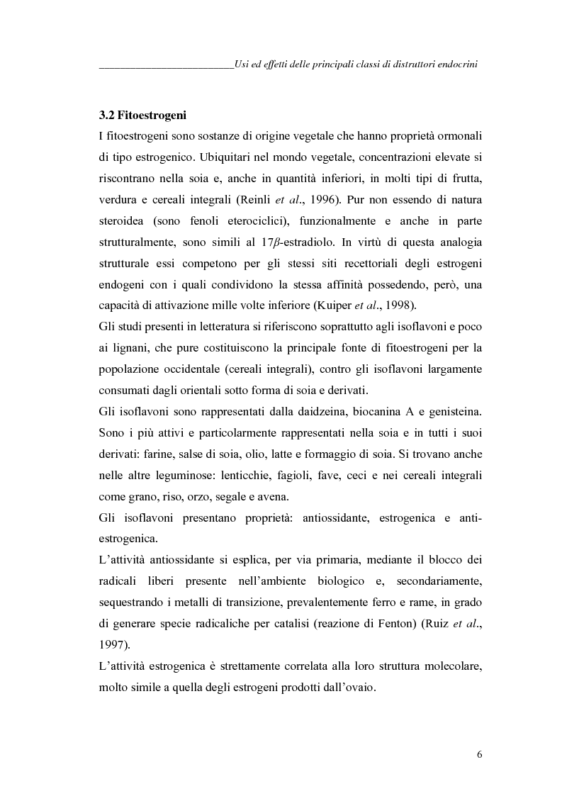 Anteprima della tesi: Alchilfenoli e metalli pesanti ad attività endocrino-mometica: possibili interazioni, Pagina 6