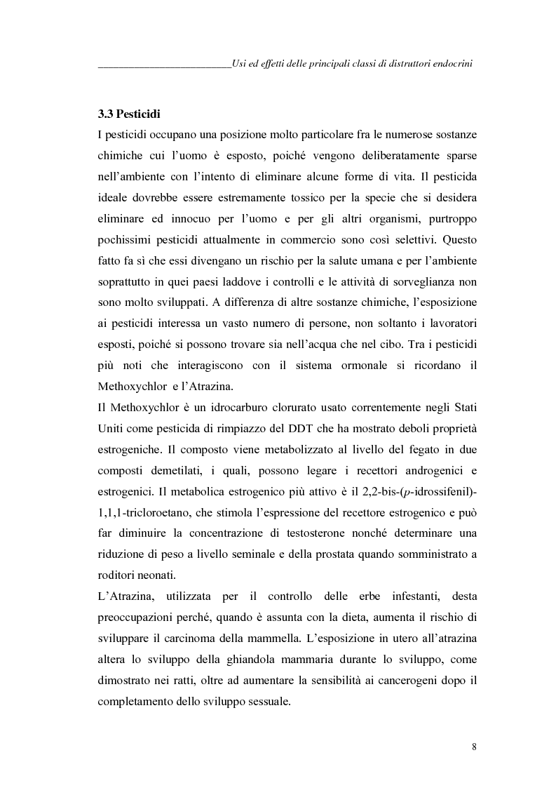 Anteprima della tesi: Alchilfenoli e metalli pesanti ad attività endocrino-mometica: possibili interazioni, Pagina 8