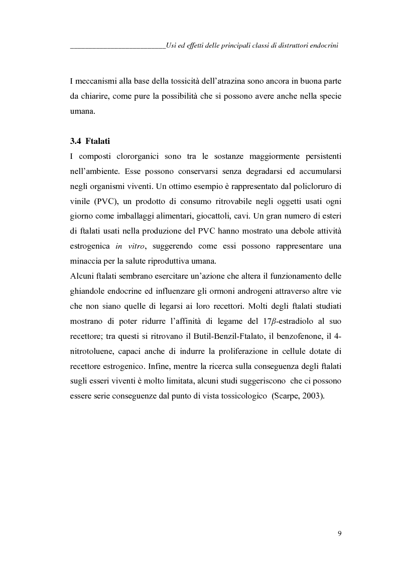 Anteprima della tesi: Alchilfenoli e metalli pesanti ad attività endocrino-mometica: possibili interazioni, Pagina 9