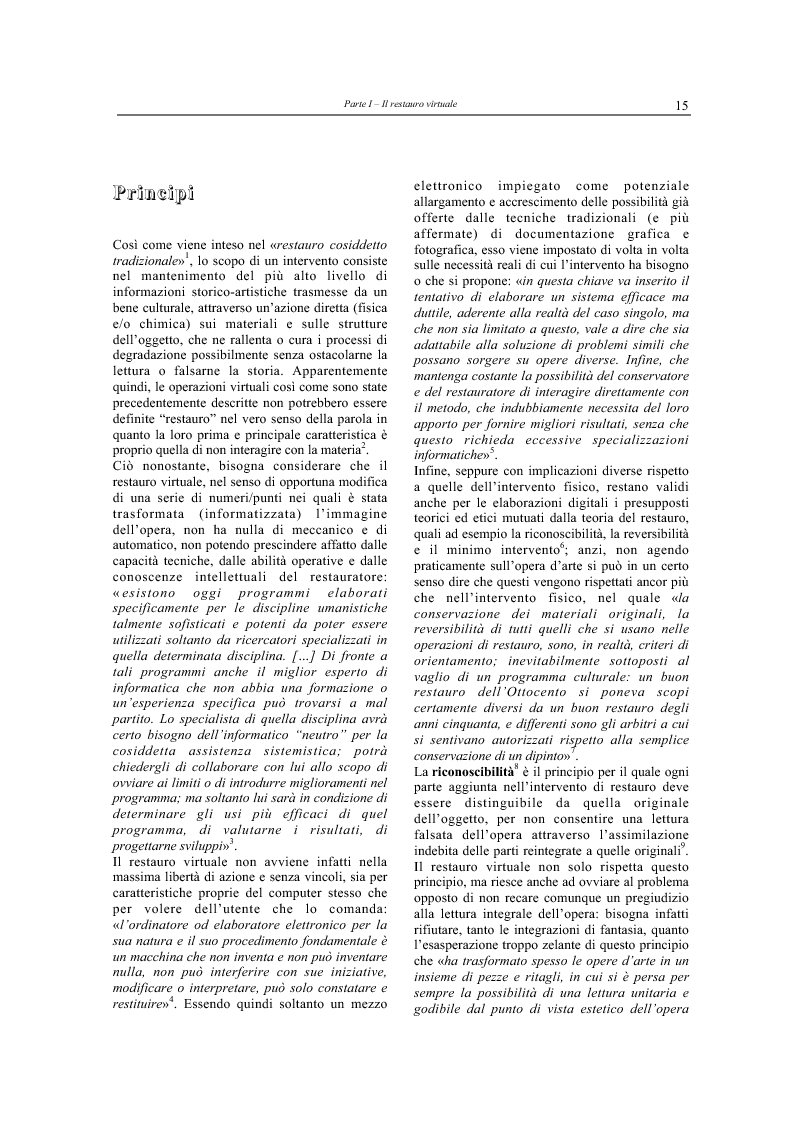 Anteprima della tesi: Il restauro virtuale, Pagina 10
