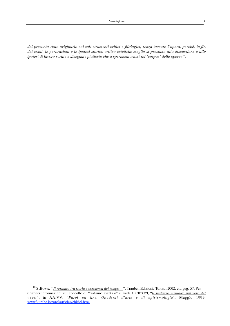 Anteprima della tesi: Il restauro virtuale, Pagina 3