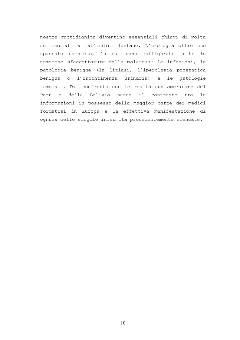 Anteprima della tesi: Patologie urologiche e welfare: confronto tra realtà italiana e di alcune aree del Sud America, Pagina 7