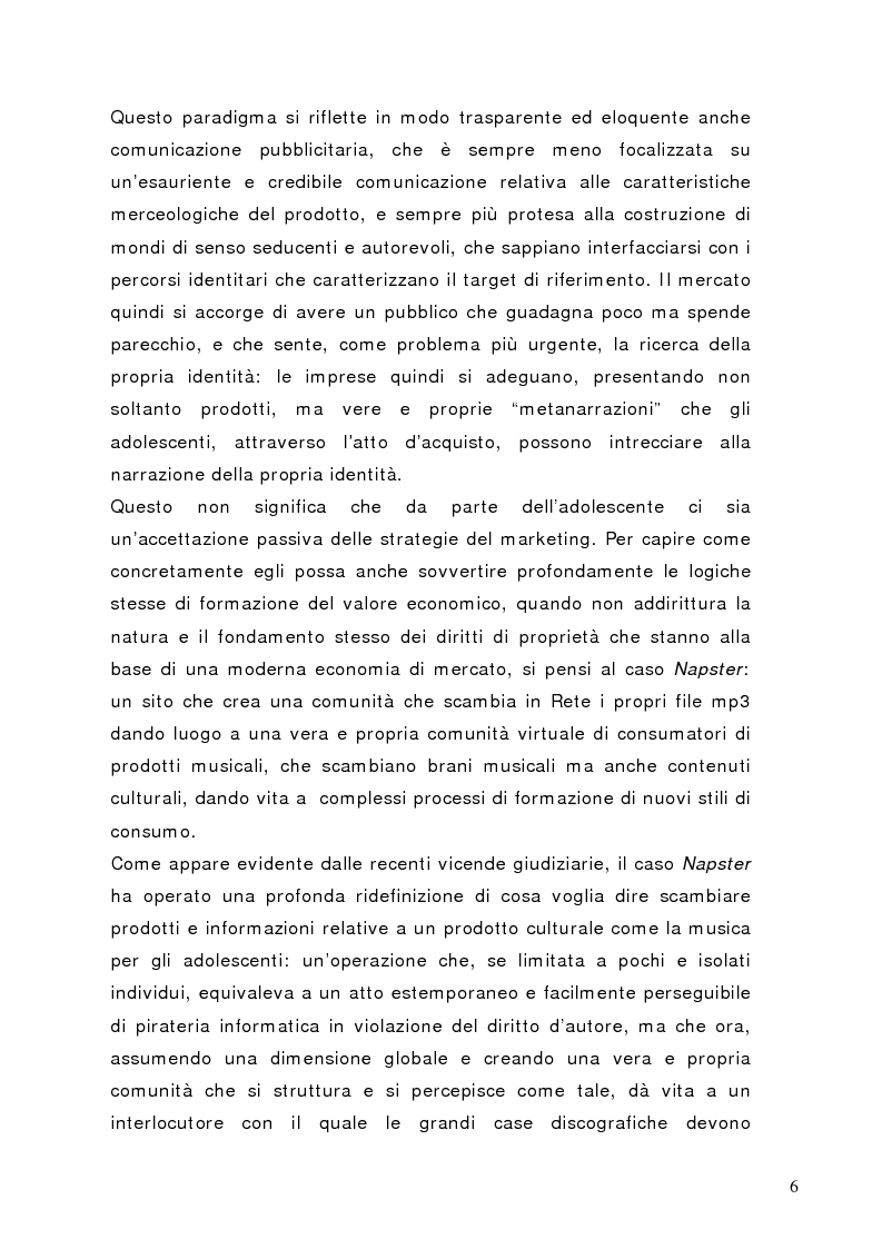 Anteprima della tesi: Tra conformismo e innovazione: il ruolo del consumo nella costruzione dell'identità negli adolescenti, Pagina 3