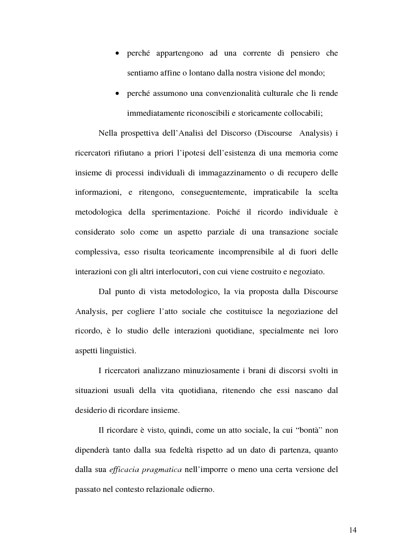 Anteprima della tesi: Natura sociale della Memoria, Pagina 11