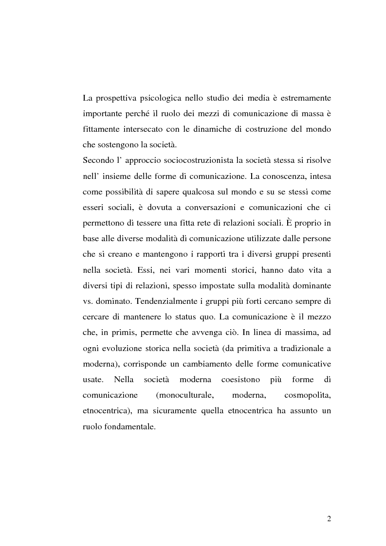 Anteprima della tesi: Strategie interpretative per la costruzione sociale della telerealtà, Pagina 2