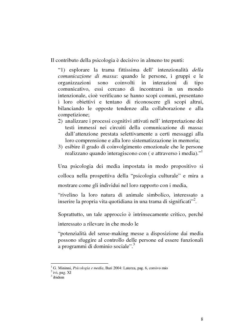 Anteprima della tesi: Strategie interpretative per la costruzione sociale della telerealtà, Pagina 8