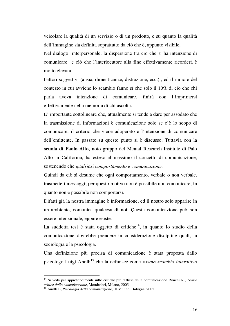 Anteprima della tesi: La comunicazione pubblicitaria delle imprese di servizi, Pagina 12