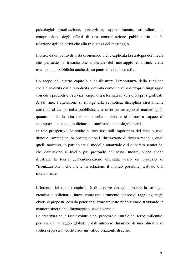 Anteprima della tesi: La comunicazione pubblicitaria delle imprese di servizi, Pagina 3